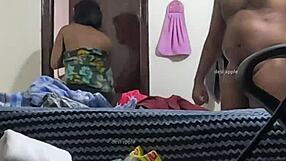 Indian college girl secretly sucking uncle's dick after class