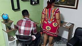 आज ऑफिस में सास को जोरदार ड्रिल किया