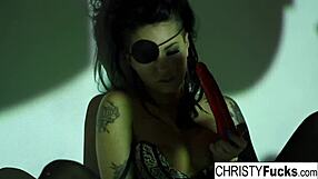 christy mack plays with her ass and pussy