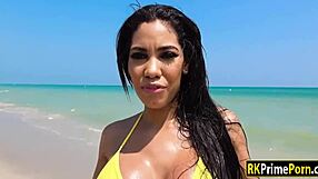 Big boobs LATINA SHAE EVANS gets DRILLED hard by HUGE COCK