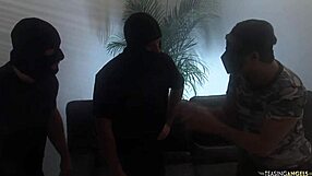 Big-boobed blondes and brunettes moan in hardcore group sex