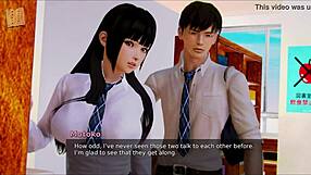 अकादमी 177 हेंटाई ब्रूनेट ने दिखाया बड़े बूब्स का एक्शन