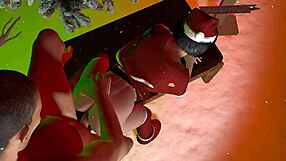 A very hot Christmas tale in 3D adult cartoon form