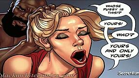 Uptight blonde pawg disciplined in art class with ass licking and squirting