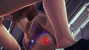 3D Japanese game featuring hardcore train sex with elves