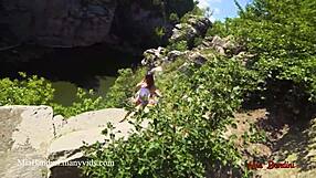 Wild public fucking on high cliff with mia bandini