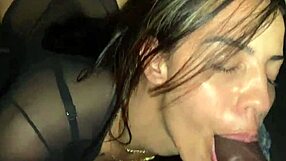 he fucked me hard and then my friend joined in for oiled interracial creampie