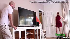 Thanksgiving stepsons fuck my girlfriend in a taboo group scene