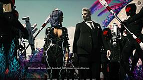 Tales from the unending void features mature characters in a 3d game. It includes anime hentai elements with big tits.