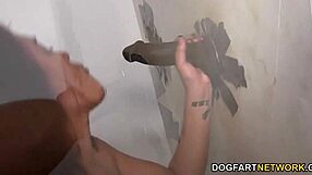 jaydence rose passionately sucks two huge gloryhole bbc in public outdoor