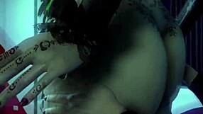Second night in heaven with female x female goth action and big moaning tits