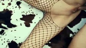 sexwife bangs husband's friend in stockings for anal fun 😜