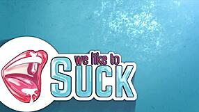 Beautiful girl gets a face full of cum, but can she handle it?