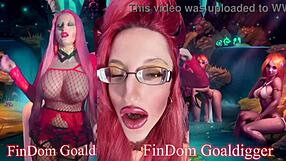 Goddess Demands Payment While Giving Jerk Off Instructions in Financial Domination.