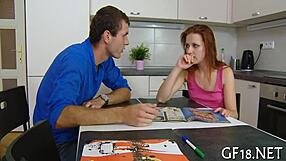 look at this cute chick widening her legs for hardcore fucking