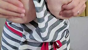 A perverted married woman masturbates in apron for full video online