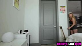 Pervy Step Dad Banging Fishnet Wearing Step Daughter in Taboo Scene