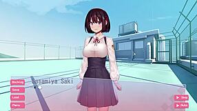 Schoolgirl Gives Blowjob While Masturbating