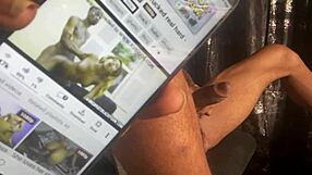 Gay Guy Practices Self Service With Banana Solo!