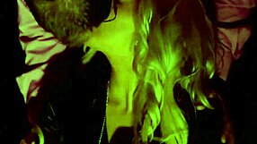 Outdoor euro group blowjob and cumshot