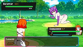 Public porn game Oppaimon: Asian hentai with public sex