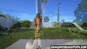 Black Bbw Girl With Huge Tits And Ass Sucks On A Big White Cock - Part 1