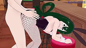 3D animated My Hero Academia hentai with big tits
