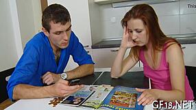 look at this cute chick widening her legs for hardcore fucking