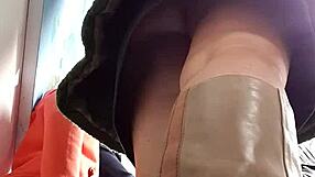 hidden cam spies under skirt for upskirt view