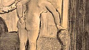 Show me that vintage erotic art style now