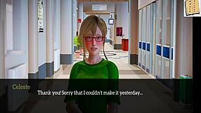 3D Anime Hentai Redhead with Small Tits in Homemade Erotic Scene