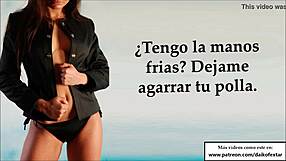 Spanish voice guides your jerk off instructions with humiliation