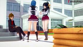 See through the fantasy with Hs dxd ntr madness 3