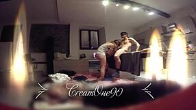 Girlfriend Blows Till He Cums Inside