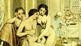 Vintage Erotic Drawings in Classic Retro Anime Style