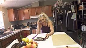 Young housewife Maria Jade seduces her stepbrother for sex
