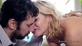 Brat teen and kinky milf bound tight for bizarre anal in wild threesome. Who’s watching?