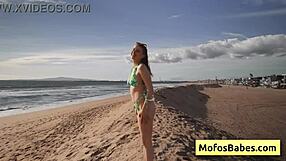 Sahara Skye Delivers Intense Wet Blowjob to Charles Dera Near Beach