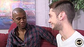 Chip Currie in his first interracial gay porn scene
