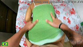 Hardcore video with a Brazilian babe and a big cock