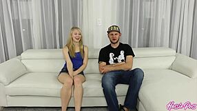 Skinny blonde Lily Rader in rough gay ass fucking