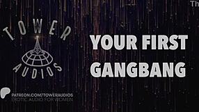 Your first gangbang erotic audio with dirty talk