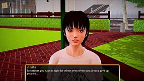 i'm watching my new family with big and small tits in this cartoon game.