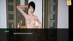 Adult video game walkthrough: My new family 207