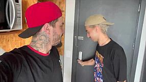 App Boy Intensely Fucks Tattooed Newbie With Monster Cock