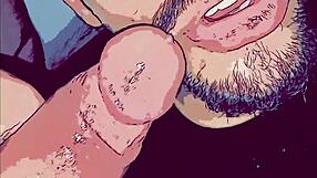 ANIMAÇÃO GAY FODENDO A BOCA DO PASSIVO PUTINHA COM SEU PAU GRANDE E GROSSO!!