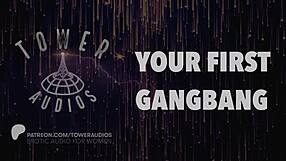 Your first gangbang erotic audio with dirty talk