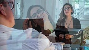 She moans in doggystyle with big ass and natural tits