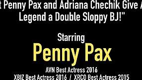Hot Penny Pax And Adriana Chechik Give Alex Legend A Double Sloppy Bj