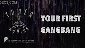Your first gangbang erotic audio with dirty talk